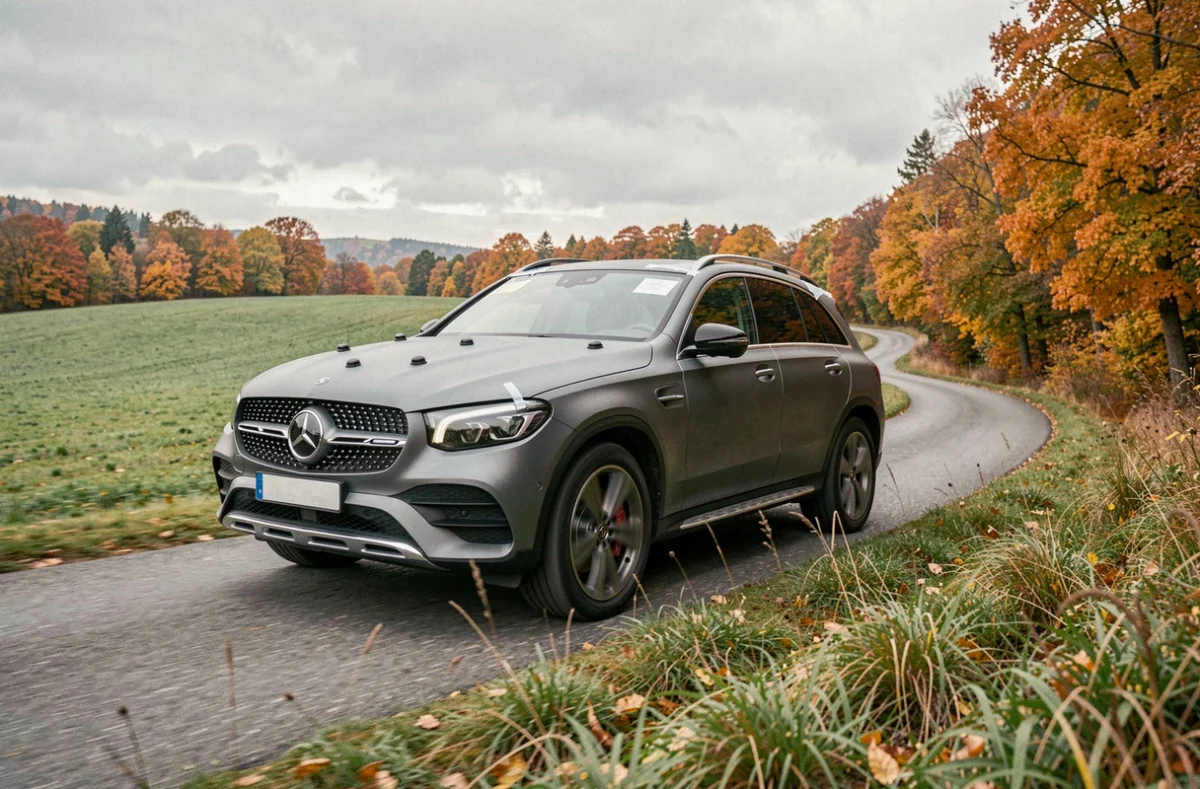 Mercedes-Benz SUV-Prototyp bei Testfahrten auf deutschen Landstraßen – Daimler Innovationen 2026